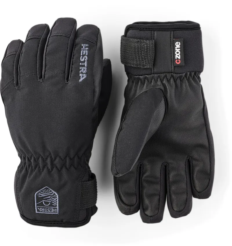 Hestra Ferox Primaloft Junior Ski Gloves - Black